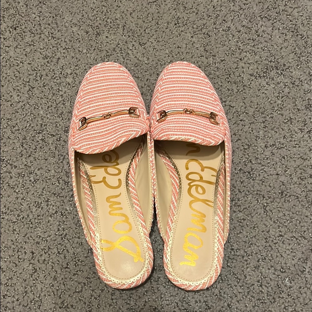 Sam Edelman Coral Striped Loafers